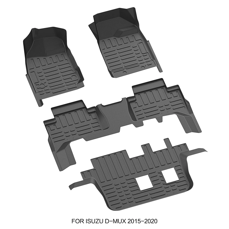 Rownfur Free Shipping 5d Car Floor PVC Mats Luxury Russia Customized Dedicated Customized Wholesale Leather Brown