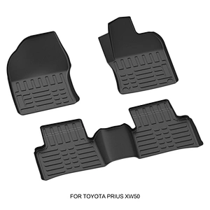 Rownfur Free Shipping 5d Car Floor PVC Mats Luxury Russia Customized Dedicated Customized Wholesale Leather Brown