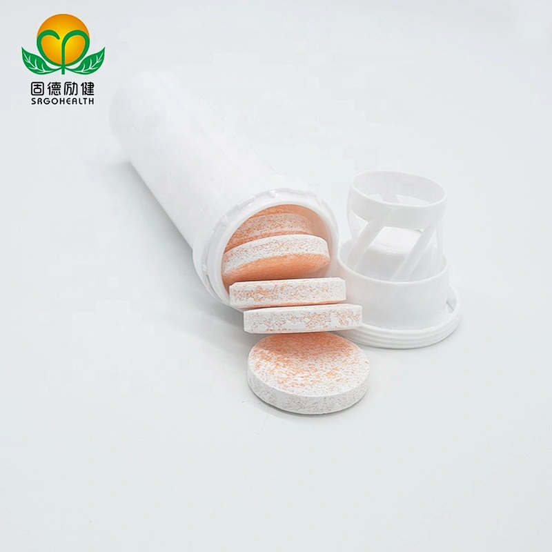 Food Supplement GMP Factory Supply Vitamin C Effervescent Tablet