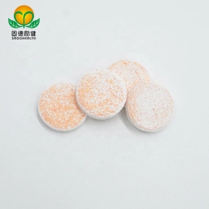 Food Supplement GMP Factory Supply Vitamin C Effervescent Tablet