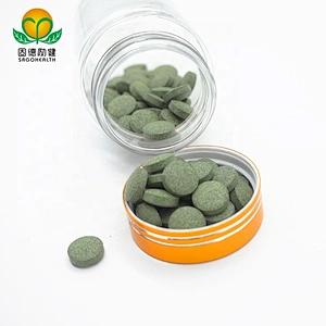 GMP Factory Supply Organic Spirulina and Chlorella and Barley Grass Mixed Tablet