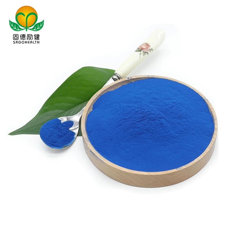 High Protein Food Grade Blue Pigment Phycocyanin Spirulina Extract