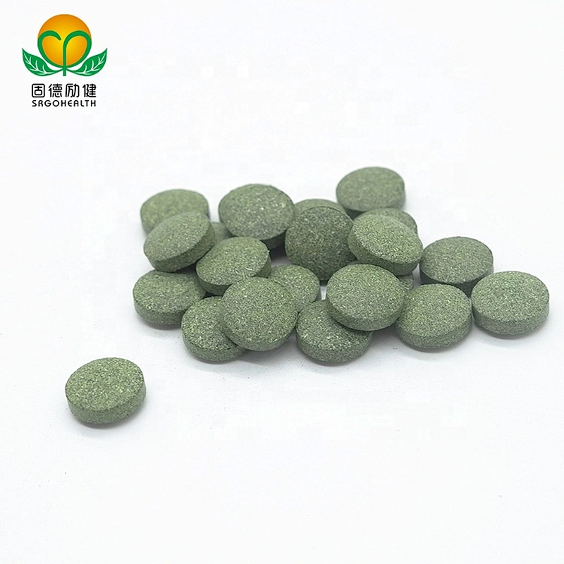 GMP Factory Supply Organic Spirulina and Chlorella and Barley Grass Mixed Tablet