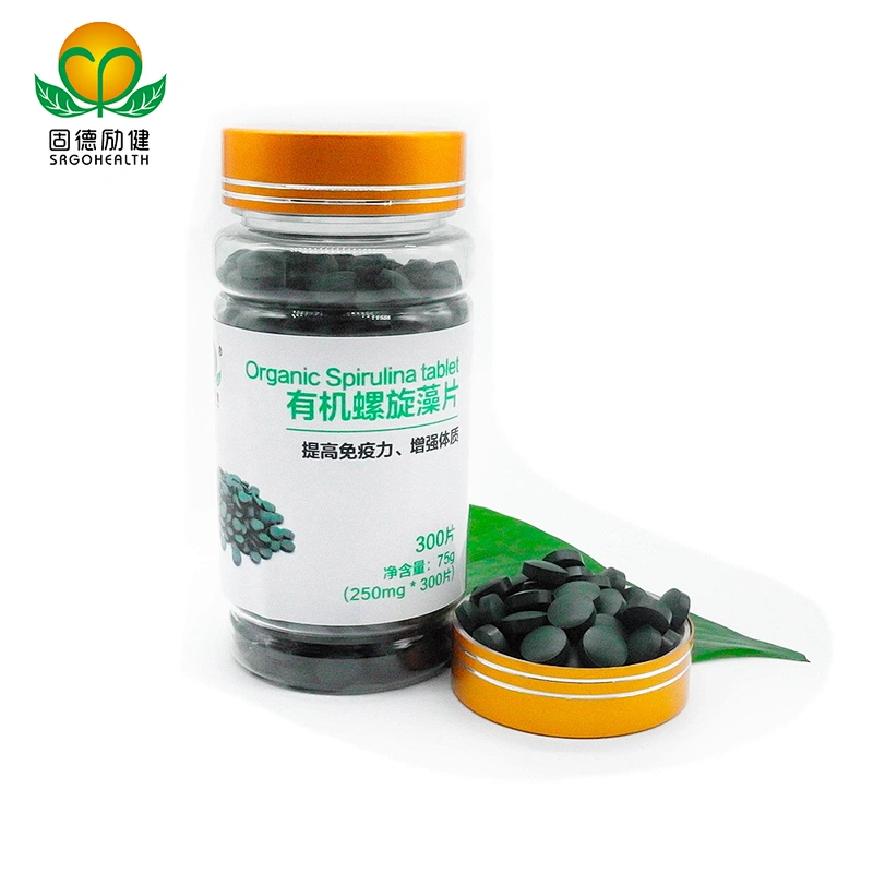 EU Warehouse Organic Spirulina Tablets In Bulk 250mg 400mg 500mg