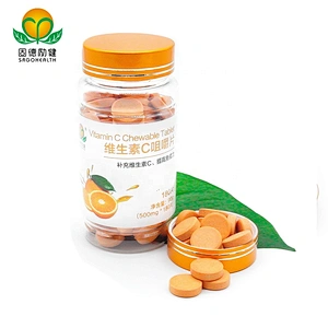 OEM GMP Amazon Hot Selling Vitamin C Chewable Tablet