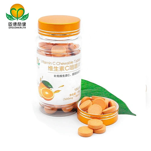 OEM GMP Amazon Hot Selling Vitamin C Chewable Tablet