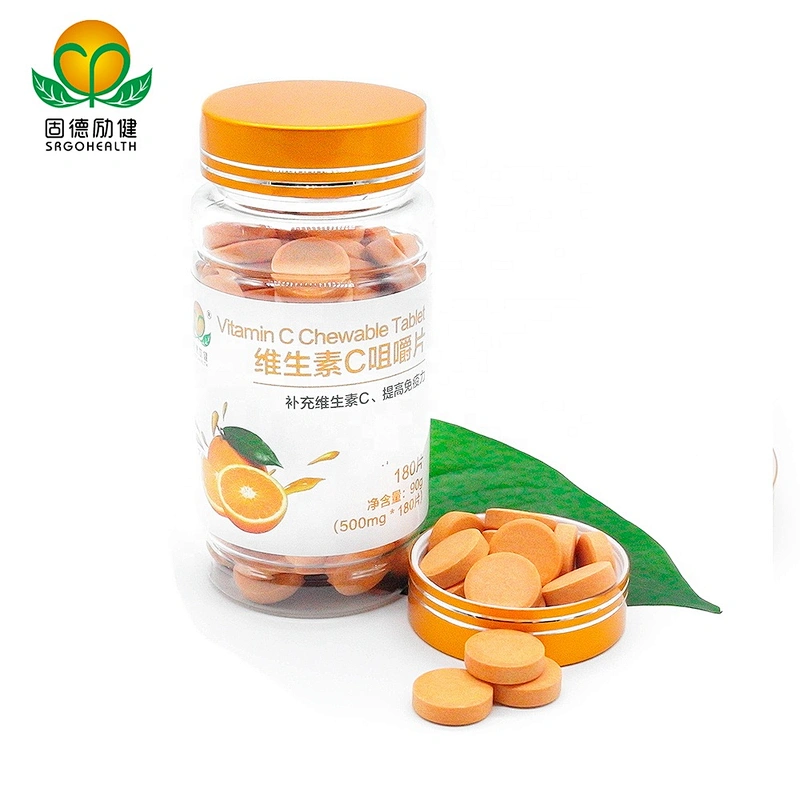 OEM GMP Amazon Hot Selling Vitamin C Chewable Tablet