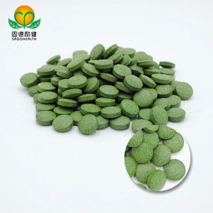 GMP Factory Supply Organic Spirulina &Barley Grass Mixed Tablet