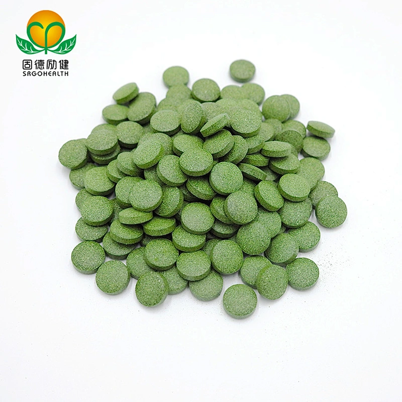 GMP Factory Supply Organic Spirulina &Barley Grass Mixed Tablet