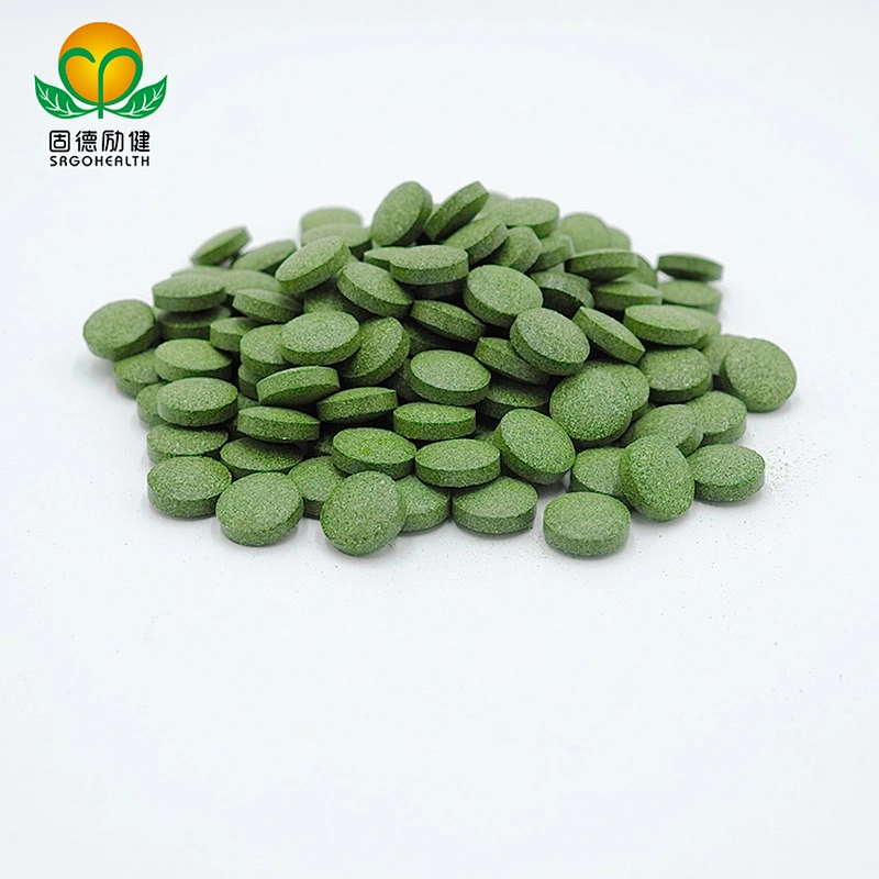 GMP Factory Supply Organic Spirulina &Barley Grass Mixed Tablet