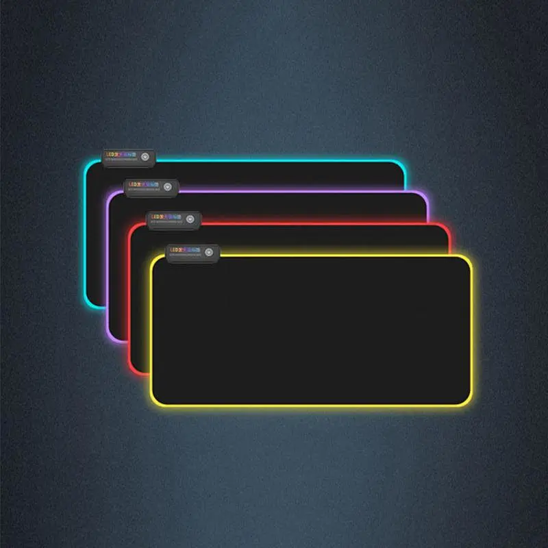 RGB Gaming Mouse Pad Computer Gamer Mousepad Large Game Rubber No-slip Mouse Mat