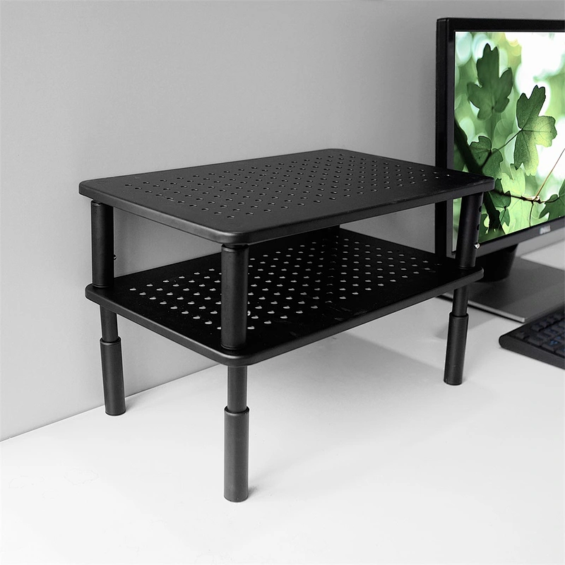 2020 Amazon Hot Selling Metal Desk Monitor Stand Riser, 3 Height Adjustable