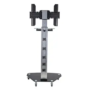 2018 New Aluminum TV Rolling Cart TV Trolley VESA 600X400