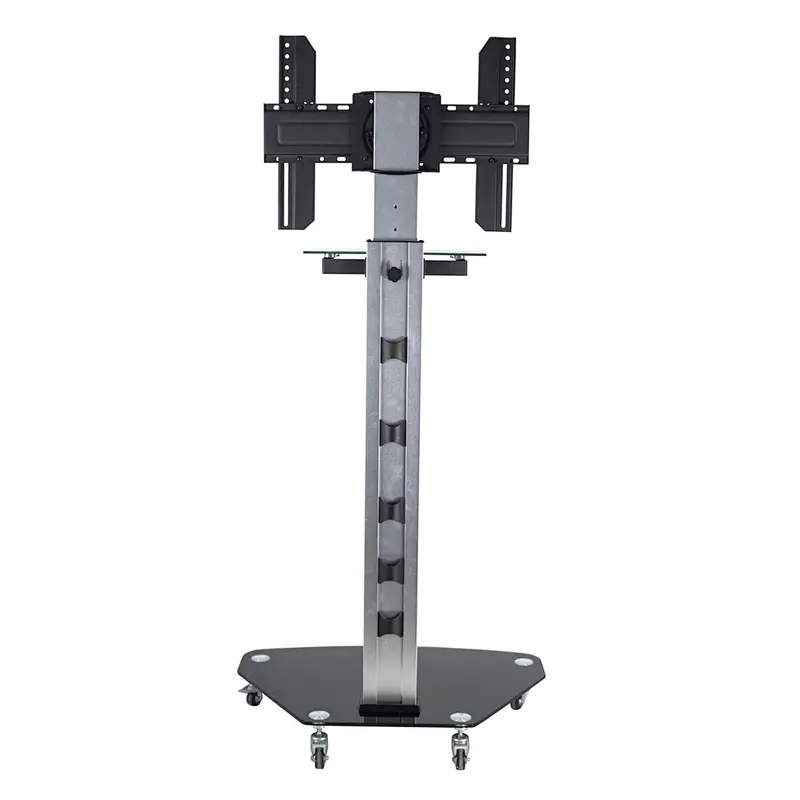 2018 New Aluminum TV Rolling Cart TV Trolley VESA 600X400