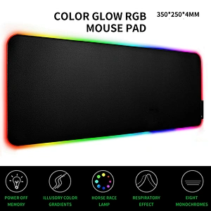 Large RGB Gaming Mouse Pad Gamer Led Computer Mousepad Big Mouse Mat with Backlight Carpet For keyboard Desk Mat