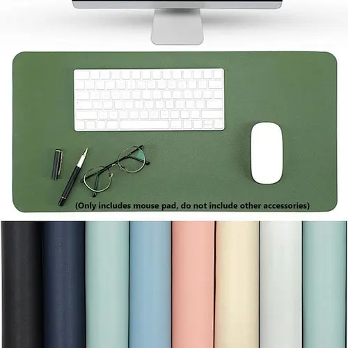 Double side Portable Large Mouse Pad Gamer Waterproof PU Leather Desk Mat