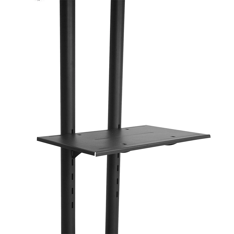 TV Cart Mobile TV Stand Wheeled Flat Screen Television Stands with Rolling Casters and Shelf, TV Mount Bracket