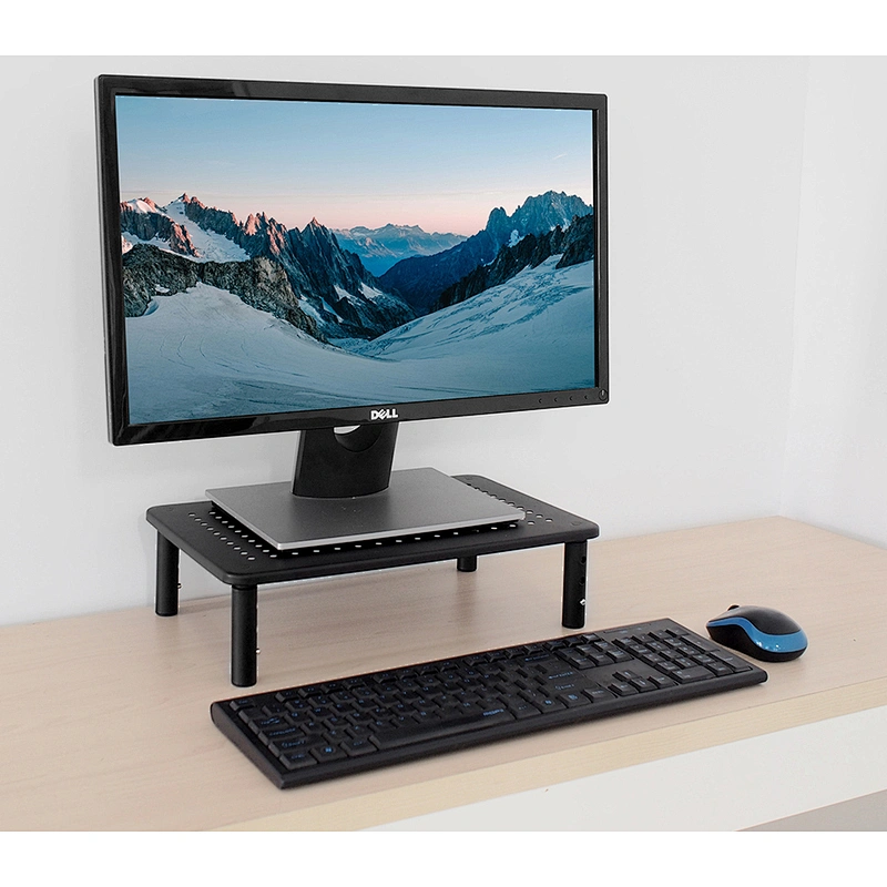 2020 Amazon Hot Selling Metal Desk Monitor Stand Riser, 3 Height Adjustable