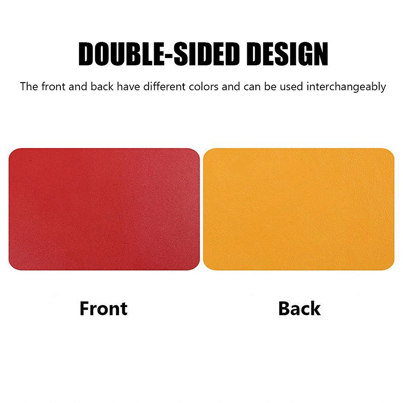 Double side Portable Large Mouse Pad Gamer Waterproof PU Leather Desk Mat