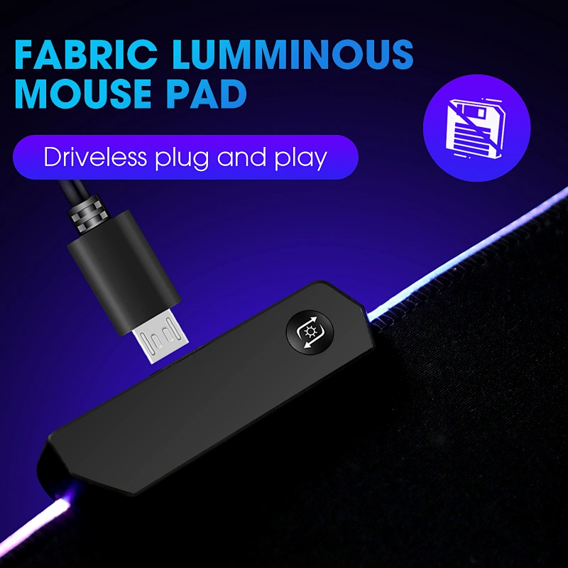 RGB Gaming Mouse Pad Computer Gamer Mousepad Large Game Rubber No-slip Mouse Mat Big Mause Pad PC Laptop Keyboard Desk Carpet
