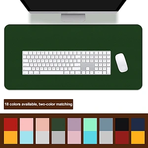 Double side Portable Large Mouse Pad Gamer Waterproof PU Leather Desk Mat