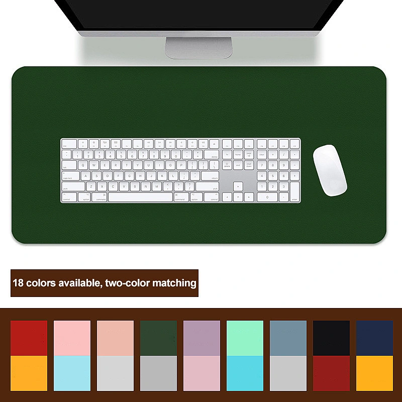 Double side Portable Large Mouse Pad Gamer Waterproof PU Leather Desk Mat