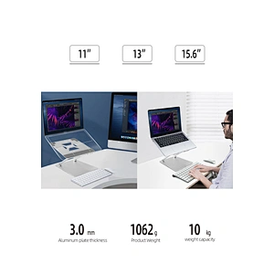 2021 New Aluminum Foldable Stand For Laptop Suitable For 10-17