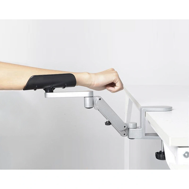 2021 Ergonomic Arm Rest Rotating Mouse Arm Rest Mouse Pad Cradle Computer Hand Rest for Computer Table Arm Support Aluminum