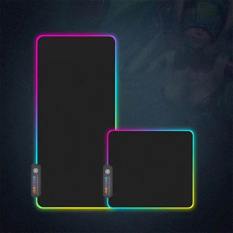 RGB Gaming Mouse Pad Computer Gamer Mousepad Large Game Rubber No-slip Mouse Mat