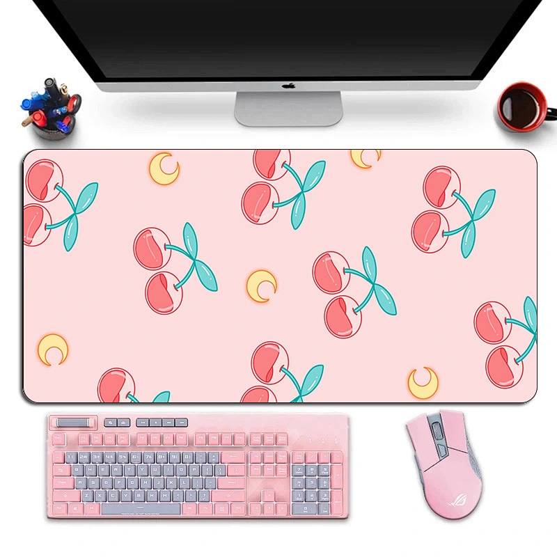 Large Pink Mousepad Gamer Cute Kawaii XL Gaming Mouse Pad Rubber Laptop Notebook Desk Mat