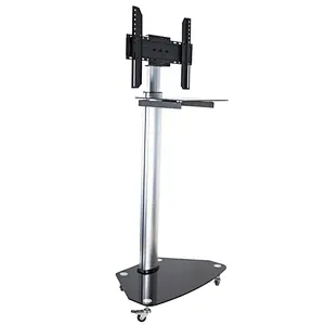 2018 New Aluminum TV Rolling Cart TV Trolley VESA 600X400