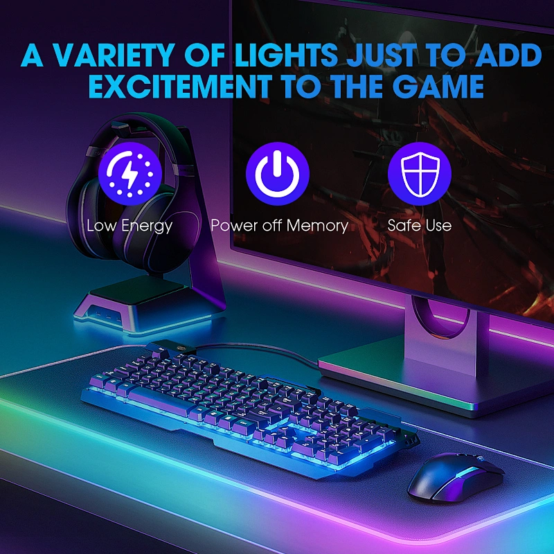 RGB Gaming Mouse Pad Computer Gamer Mousepad Large Game Rubber No-slip Mouse Mat Big Mause Pad PC Laptop Keyboard Desk Carpet