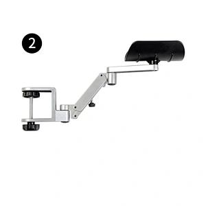 2021 Ergonomic Arm Rest Rotating Mouse Arm Rest Mouse Pad Cradle Computer Hand Rest for Computer Table Arm Support Aluminum