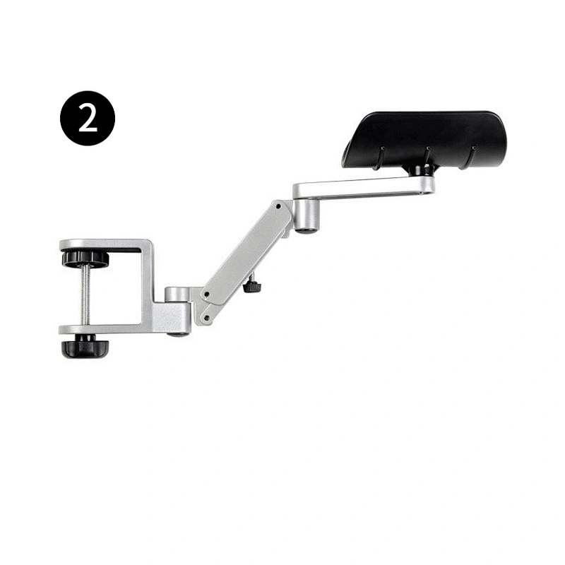 2021 Ergonomic Arm Rest Rotating Mouse Arm Rest Mouse Pad Cradle Computer Hand Rest for Computer Table Arm Support Aluminum