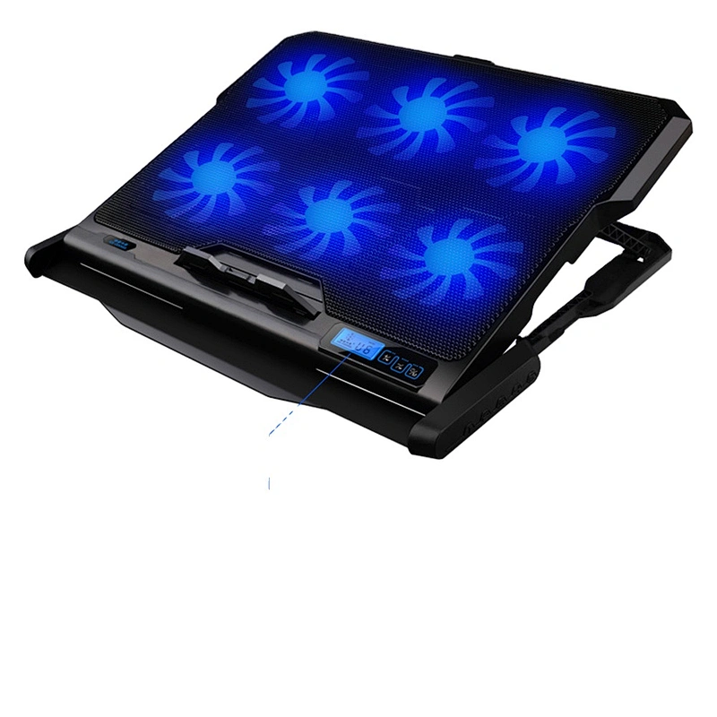 New Laptop cooler 2 USB Ports and Six cooling Fan laptop cooling pad Notebook Stand for 13-17