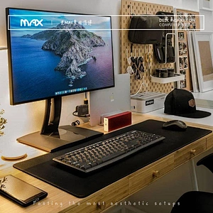 Fine leather solid color mouse pad leather book office computer desk pad keyboard pad super large waterproof