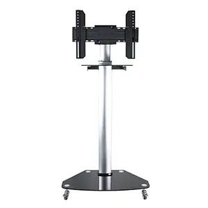 2018 New Aluminum TV Rolling Cart TV Trolley VESA 600X400