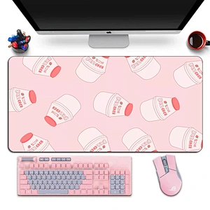 Large Pink Mousepad Gamer Cute Kawaii XL Gaming Mouse Pad Rubber Laptop Notebook Desk Mat
