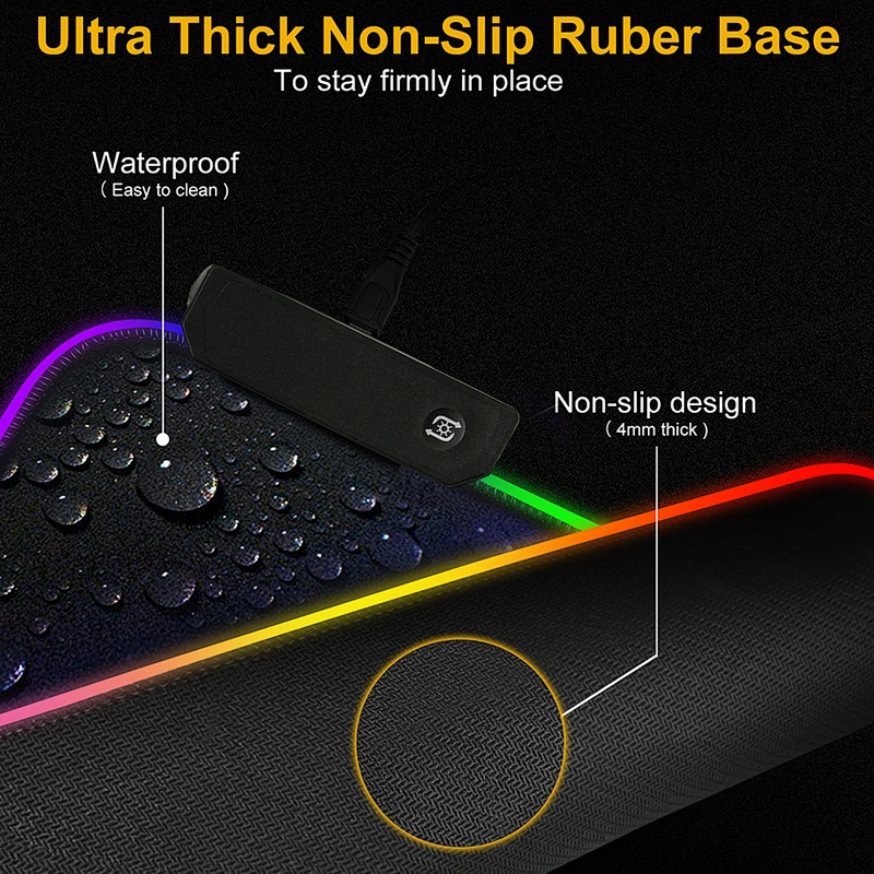 Large RGB Gaming Mouse Pad Gamer Led Computer Mousepad Big Mouse Mat with Backlight Carpet For keyboard Desk Mat