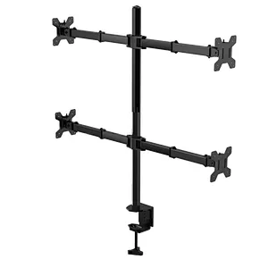 2018 Single Monitor Fully Adjustable Desk Mount Stand for 1 LED LCD Screen up to 27