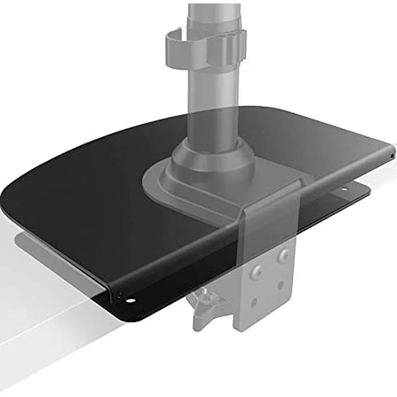 Steel Monitor Mount Reinforcement Plate for Thin, Glass and Other Fragile Tabletop, Steel Bracket Plate Fits Most Monitor Stand