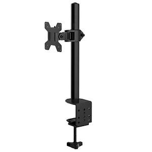 2018 Single Monitor Fully Adjustable Desk Mount Stand for 1 LED LCD Screen up to 27