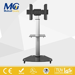 2018 New Aluminum TV Rolling Cart TV Trolley VESA 600X400