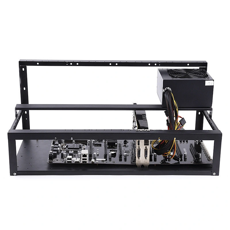 8 12 GPU Mining Frame Open Air Metal Stamping Mining Computer Frame