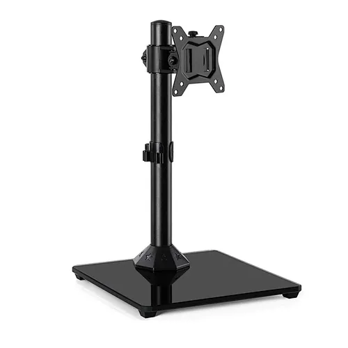 Swivel Universal Single Monitor Stand - Free-Standing Desk Stand Riser for 13-32 inch Screen with Swivel, Height Adjustable