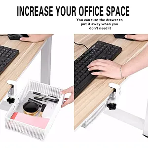 Under Desk  Decorative Metal Wire hanger Cable Management for Home and Office Tray Iron cable tray hangers No Drill