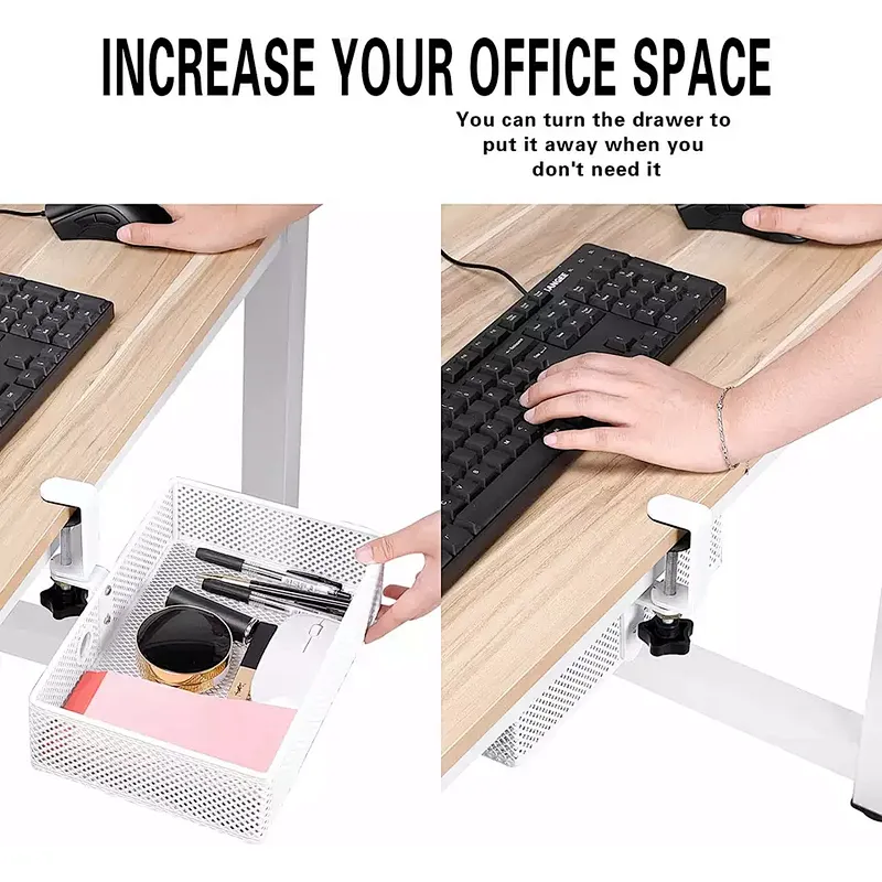 Under Desk  Decorative Metal Wire hanger Cable Management for Home and Office Tray Iron cable tray hangers No Drill