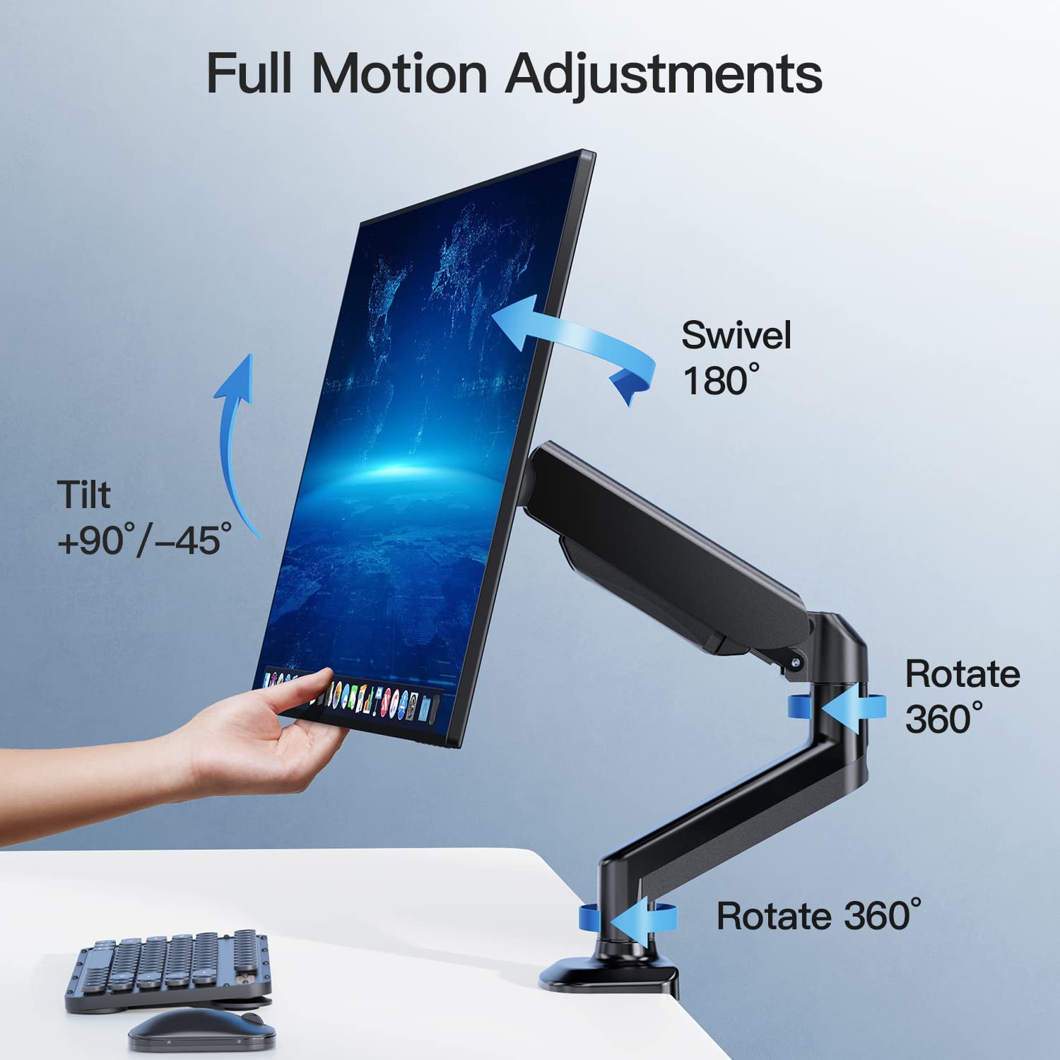 monitor gas spring mount