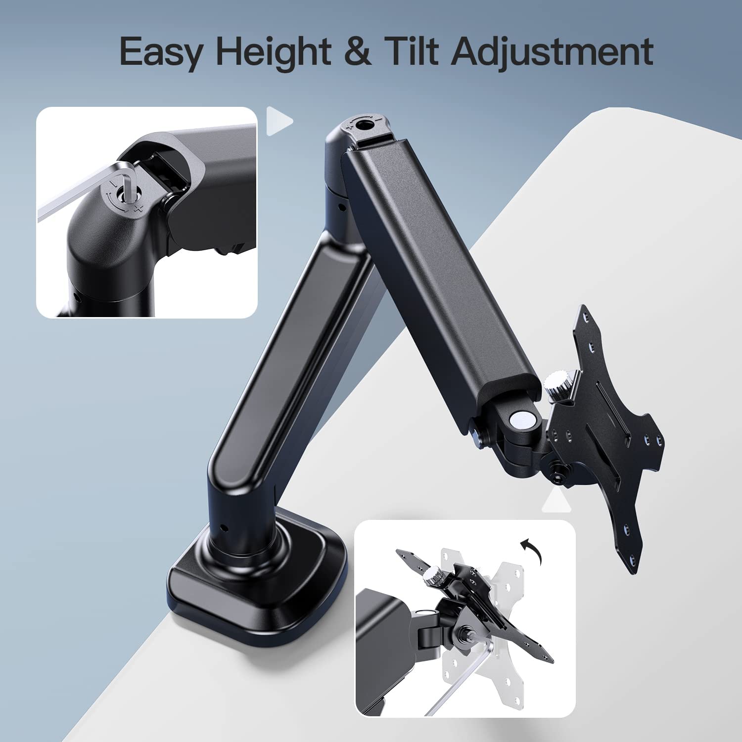 monitor gas spring mount
