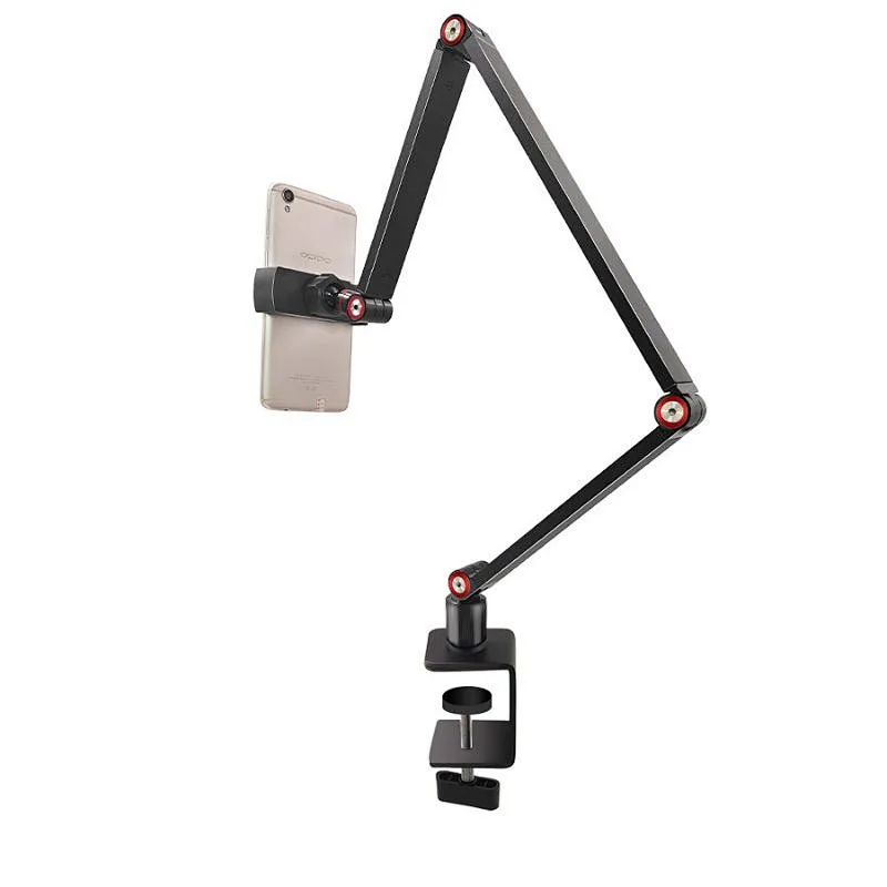 Aluminum Portable Monitor Stand Bracket Mounted Phone Stand Rotating Support Adjust Stand Desk Holder Monitor Mount
